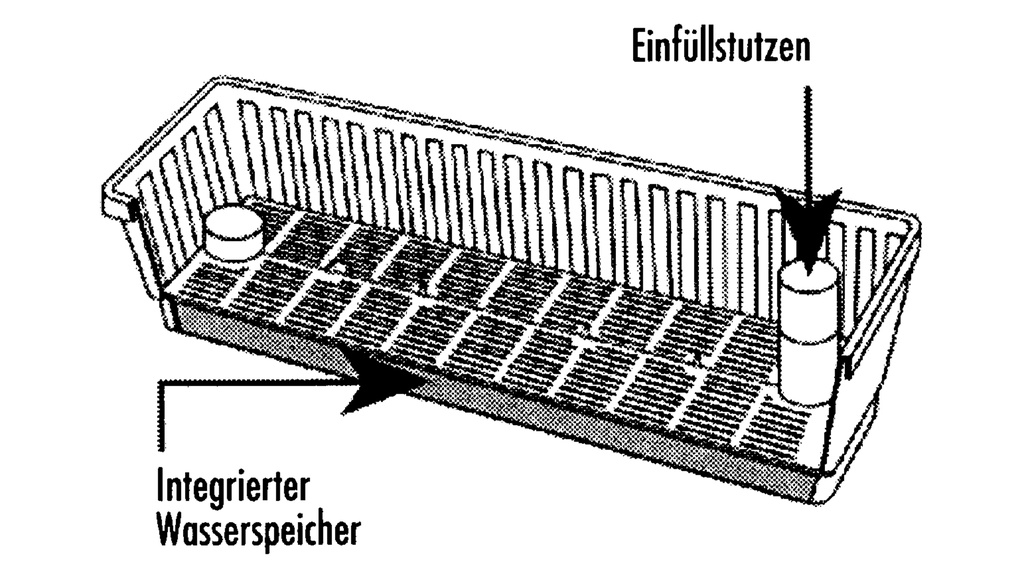 Blumenkasten VENEZIA braun 60 cm, inkl. Wasserstandsanzeiger