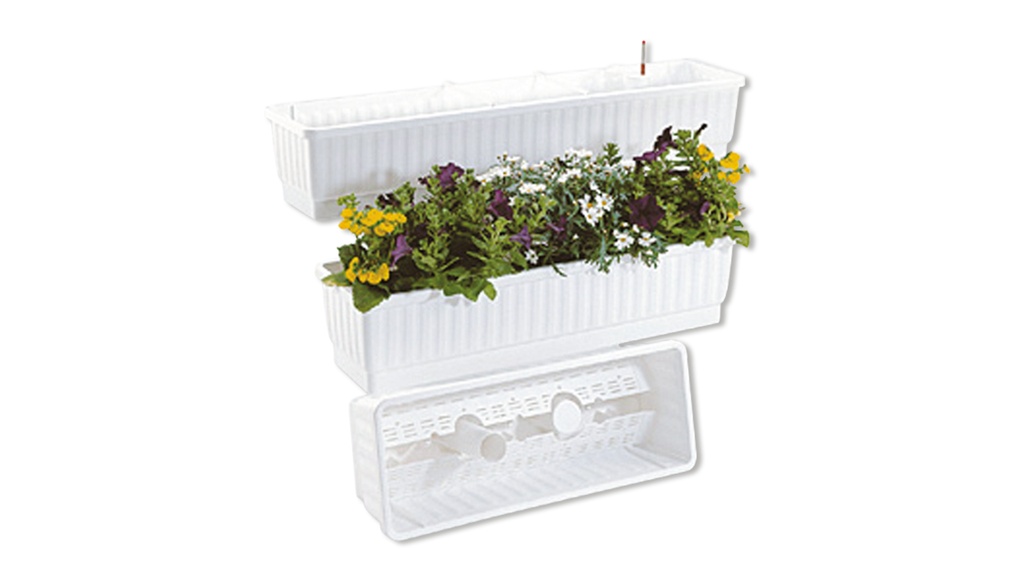 Blumenkasten VENEZIA braun 80 cm, inkl. Wasserstandsanzeiger
