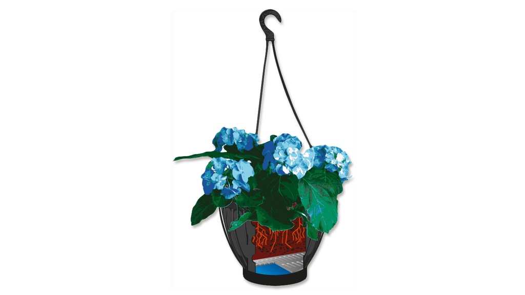 Hängekorb CLASSIC TOP schwarz, 35 cm ø