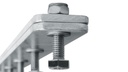 Klemmschiene Aluminium flach 130 cm
