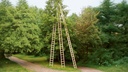 Baumleiter GUBLER aus Holz, 30 Sprossen, 8.15 m