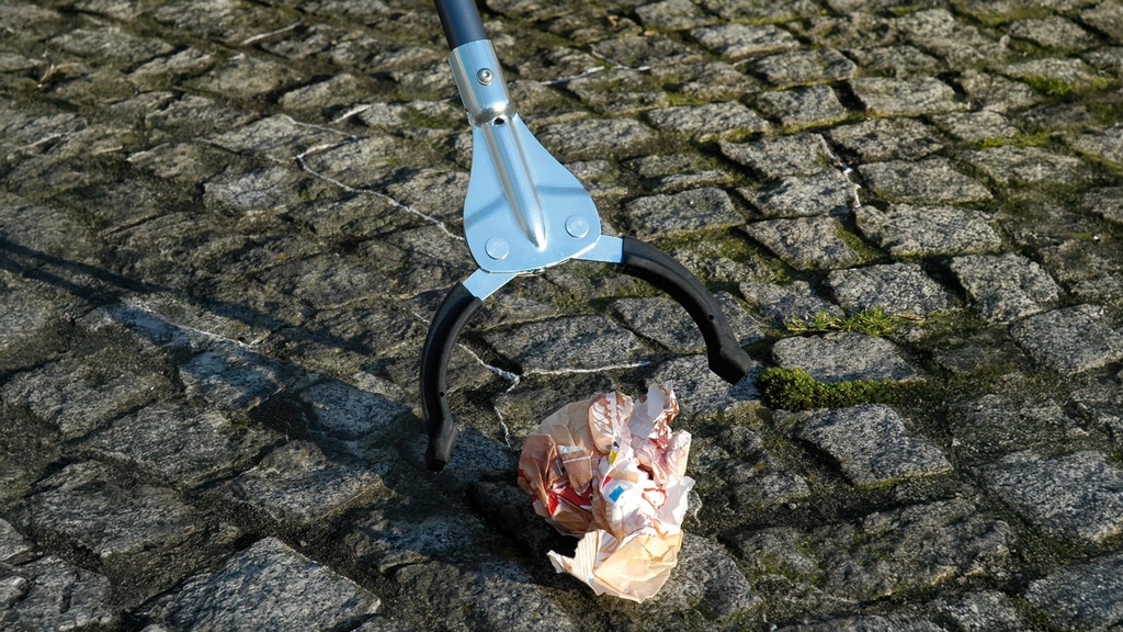 290.340_Abfallzange GREIFBOY mit Kunststoffgriff 105 cm lang