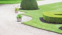 Randbegrenzung feste Zacken Stahl braun 1.6 mm x 10 cm