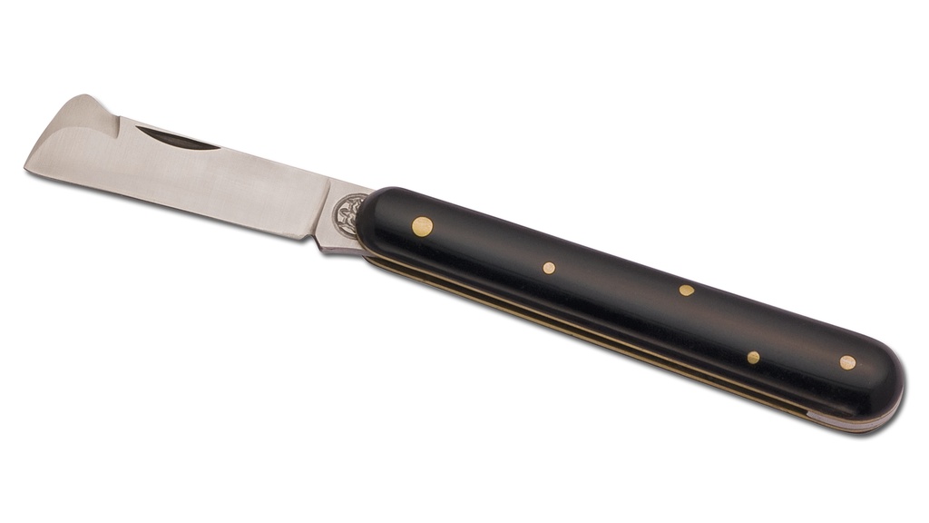 Couteau greffoir noir, longueur 10 cm