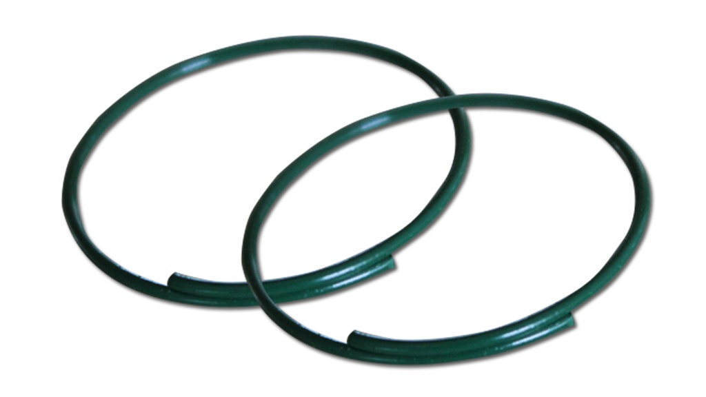 Bagues oeillets vert, ø 25 mm, carton de 500 g