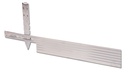 Bordure aluminium argentine, hauteur 10.2 cm, épaisseur 3.2 mm