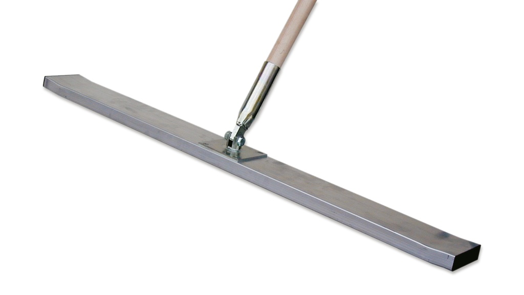 Racloir pour l'étalage du béton, largeur 140 cm, avec manche 220 cm
