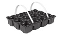 Tragepackung 12 (2x6) Mulden, Topfmass 9/9 cm, ohne Tragegriff