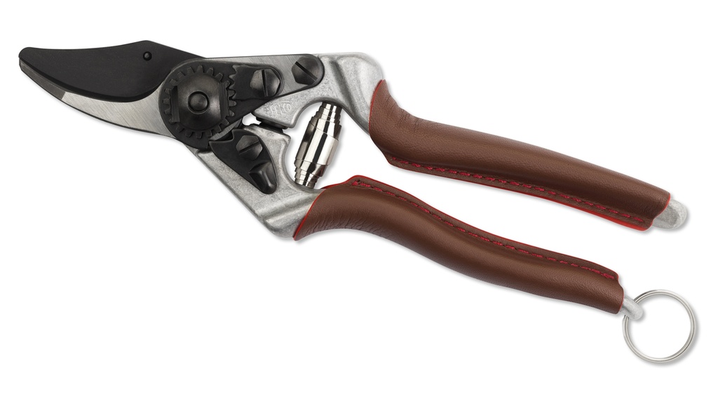 Sécateur FELCO 6 Elite, lame Black F-Tech, poignées recouvertes de cuir, longueur 19.5 cm