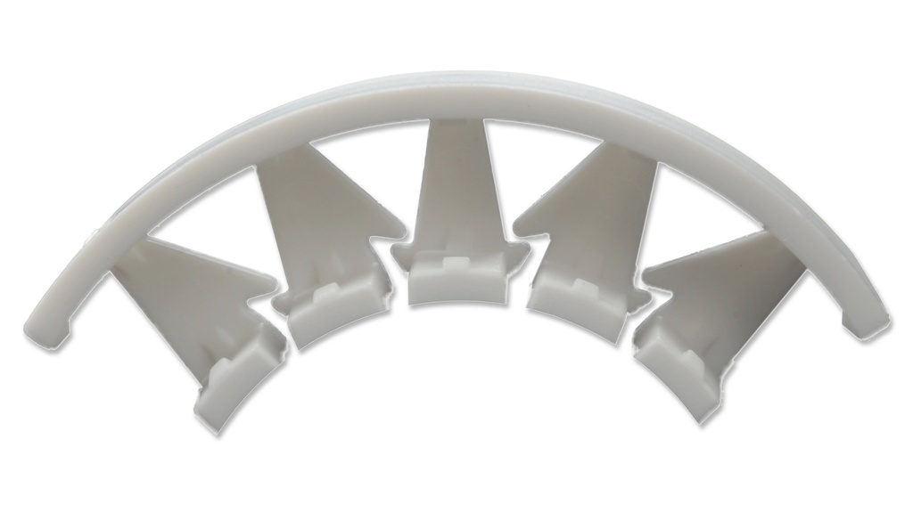 Renfort demi lune 5 mm blanc, flexible, 20'000 pièces