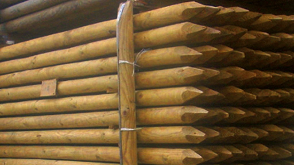 Baumpfahl Ø 70 mm, 350 cm lang