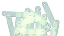 Staudenhalter Plastik, 6 cm lang, Beutel à 100 Stück