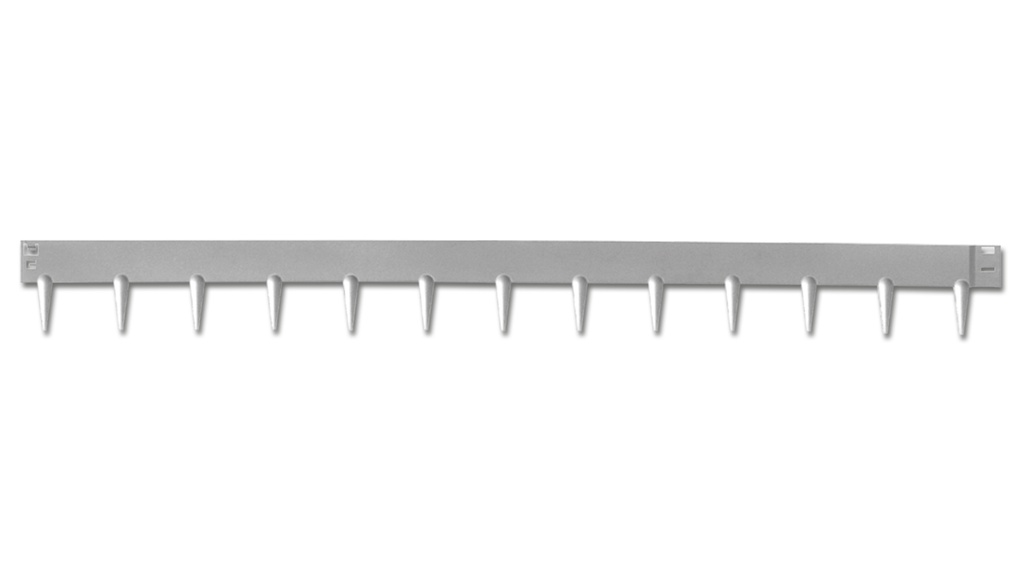 Randbegrenzung Stahl feste Zacken, verzinkt, 2.5 mm x 10 cm, 225 cm lang