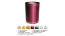 Ruban décoratif couleur terre cuite à bord doré, largeur 125 mm, 25 m