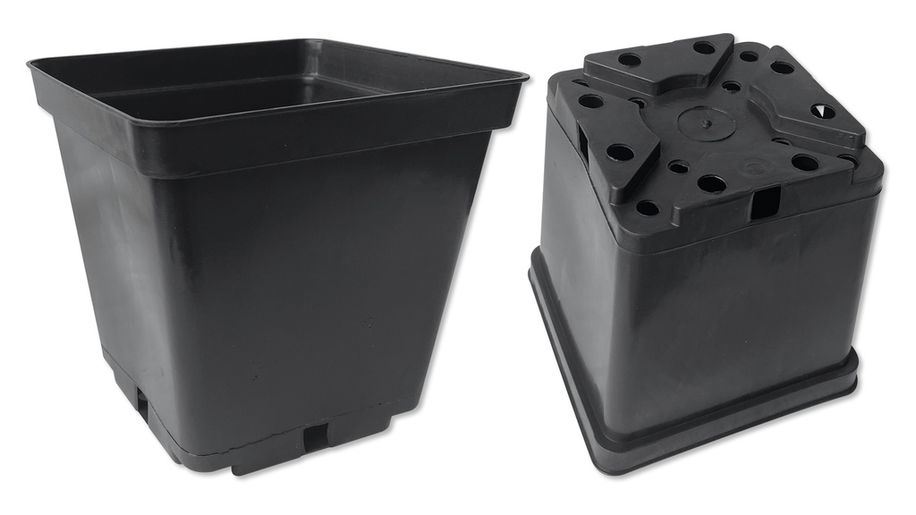 Kakteen-Container schwarz 16 x 16 x 16 cm, 96 Stück