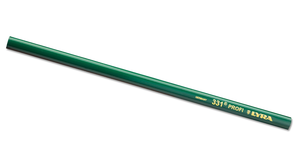 Steinhauer-Bleistift LYRA, grün lackiert, oval, 30 cm lang