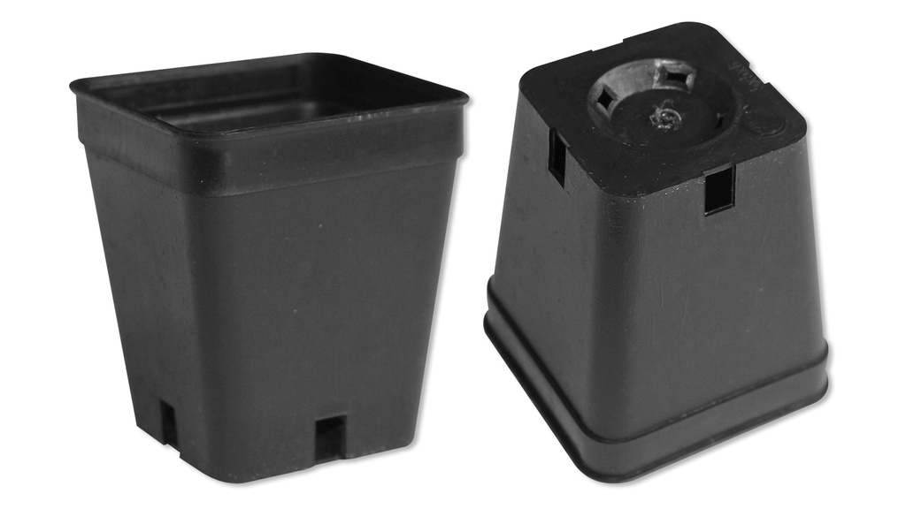Conteneurs rectangulaires noirs 5 x 5 x 6 cm, 2700 pièces