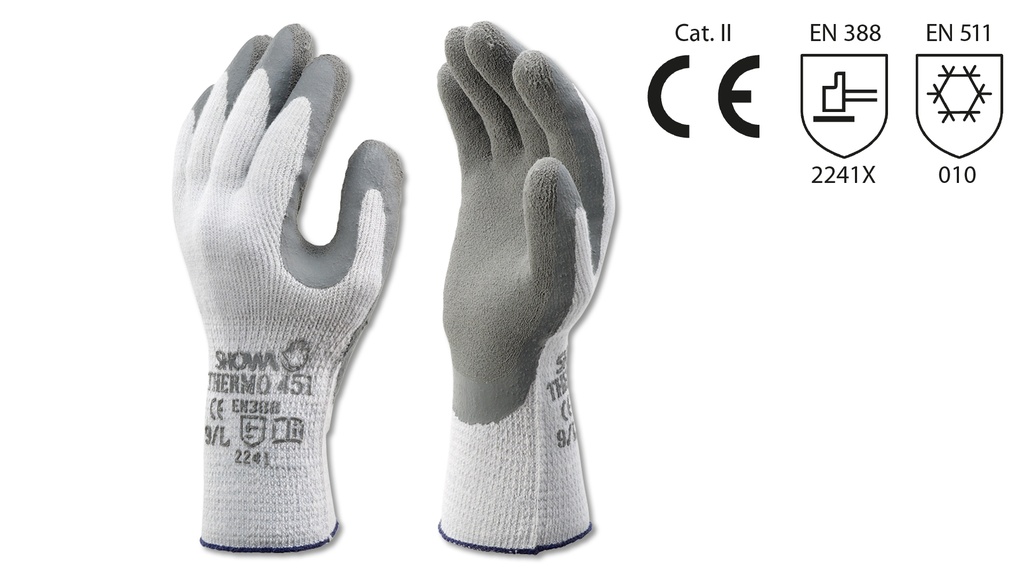 Gants de protection SHOWA THERMO gris, taille 8/M