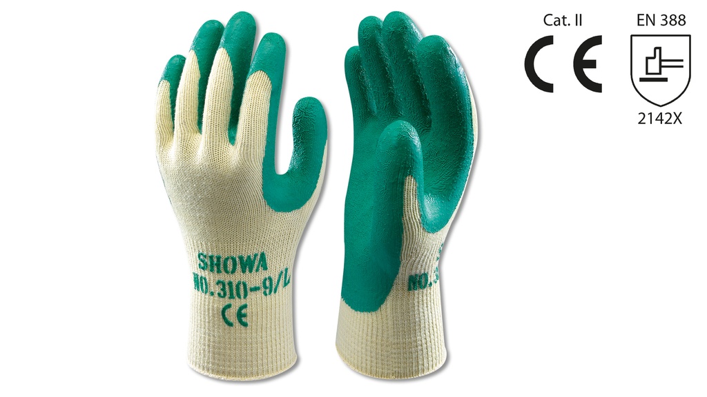 Schutzhandschuhe SHOWA grün, Grösse 8/M