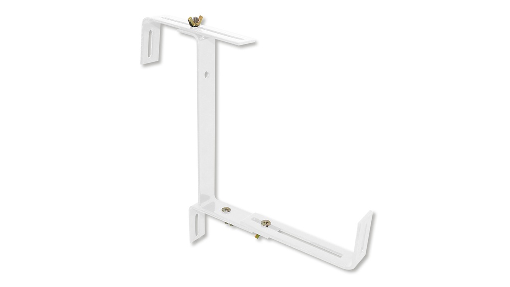Blumenkastenhalter mit Abstützwinkel weiss
