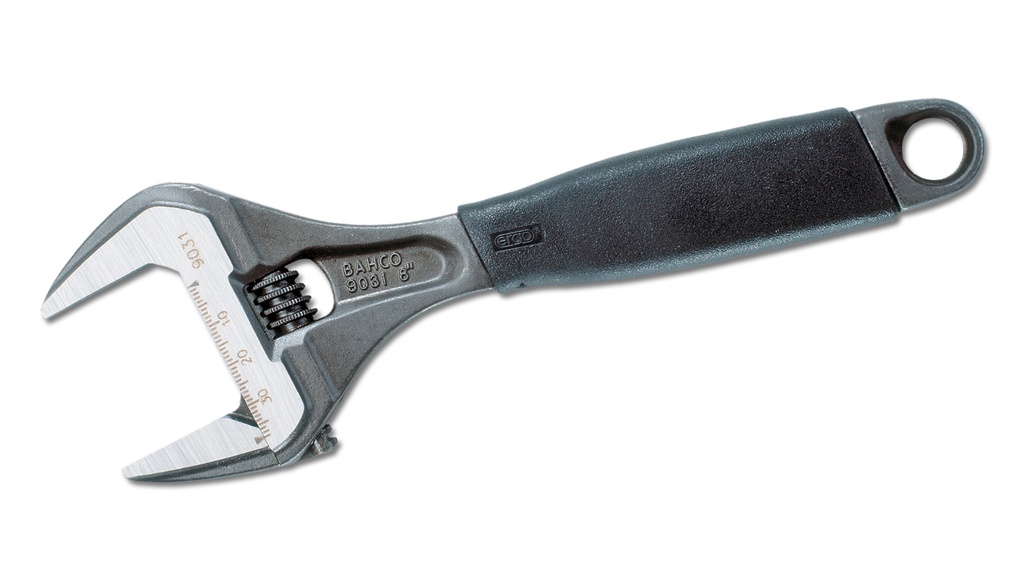 Clé à molette BAHCO, ouverture 46.5 mm, longueur 27 cm