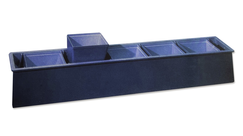 Caissettes à fleurs PFLANZFIX bleu 100 cm
