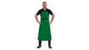 Tablier en Trevira vert, longueur 120 cm