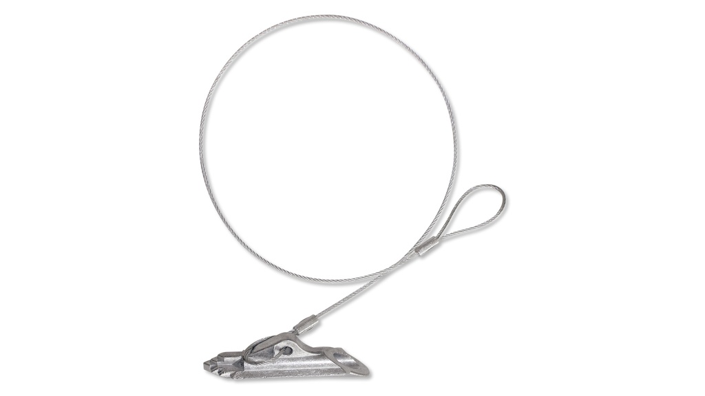 Ancre DUCKBILL modèle 40-DB1, avec câble en fil de fer, seul