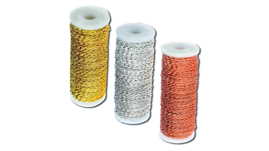 Fil de fer frisé cuivré, 100 g, 0.30 mm