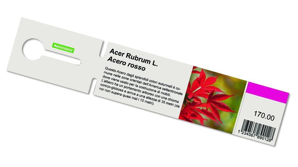 Étiquettes à boucle pour imprimante laser blanche, 19 x 210mm, 3'500 étiquettes