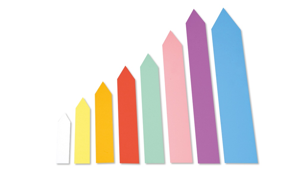 Stecketiketten grün 80 x 13 mm, Beutel à 500 Stück