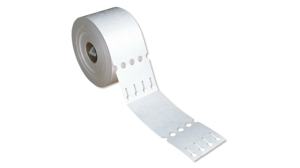 TT-Schlaufenetiketten Tyvek weiss 4-bahnig, 220 x 25 mm