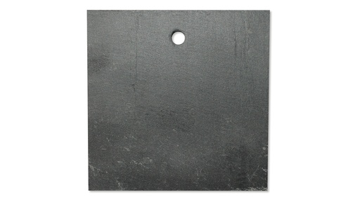 Schiefertafel eckig mit Loch 7 mm Ø, 95 x 95 mm