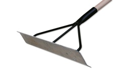 [208.173.60] Rablet à goudron courbé en S, largeur 60 cm, avec manche 170 cm