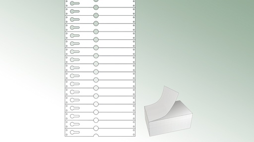 TYVEK®-Schlaufenetiketten weiss, 220 x 25.50 mm, Pack à 1'000 Etiketten