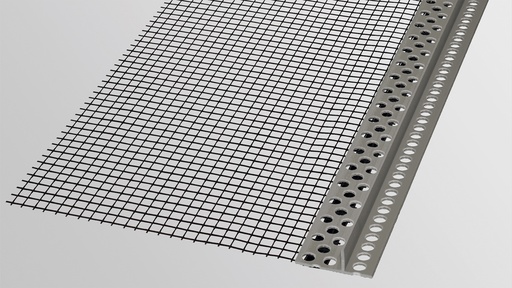 Randabschlussprofil steinfix® netz grau, Länge 200 cm, Steghöhe 22 mm
