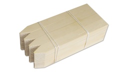 [200.175] Etiquettes en bois naturel, 240 x 24 mm, bottes de 100 pièces