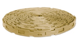 [203.697] Attache pour arbres (attache-chaîne) No. 5, beige, 25.4x3.8 mm 25 m