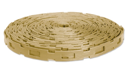 Baumbinder (Kettenbinder) No. 5, beige, 25.4x3.8 mm, Rolle à 25 m