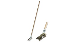 [204.445] Brosse pour joints, garniture cunéiforme en INOX
