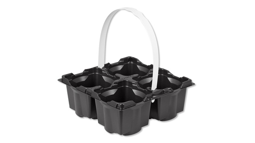 Tragepackung 4 Mulden, Topfmass 9 cm, ohne Tragegriff