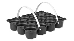 [229.110] Tragepackung 12 (2x6) Mulden, Topfmass 9 cm, ohne Tragegriff