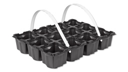 [229.130] Tragepackung 12 (2x6) Mulden, Topfmass 9/9 cm, ohne Tragegriff