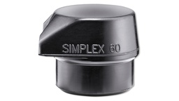 [208.457.480] Embout de rechange noir ø 80 mm avec pied intégré pour maillet SIMPLEX
