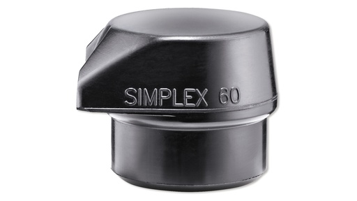 Schlageinsatz schwarz ø 80 mm mit Standfuss zu Schonhammer SIMPLEX