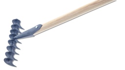 [204.758] Râteau scarificateur, avec 8 dents, avec manche 140 cm