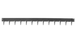 [138.470] Bordure en acier broches fixes, anthracite, 2.5 mm x 10 cm, longueur 225 cm