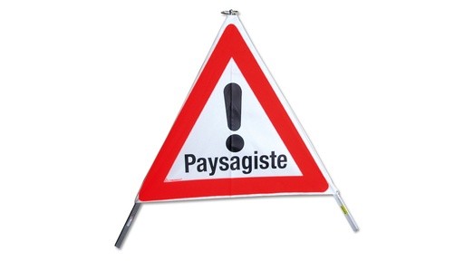 TRIOPAN-Faltsignal, Signal 1.30 «Paysagiste», tagesleuchtend, Grösse 90 cm