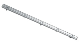 [137.327] Barre en fer en U zingué 150 cm, 7 vis