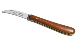 [200.458] Greffoir manche en bois, lame arquée, longueur 10 cm